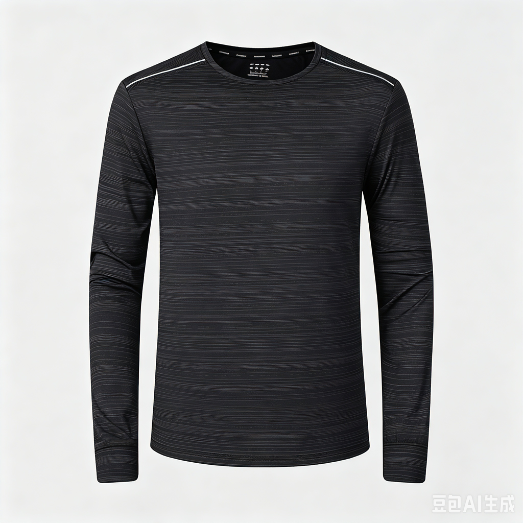 Men's Quick-Dry Long Sleeve Training Top — Heather Charcoal