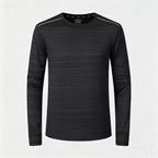 Men's Quick-Dry Long Sleeve Training Top — Heather Charcoal