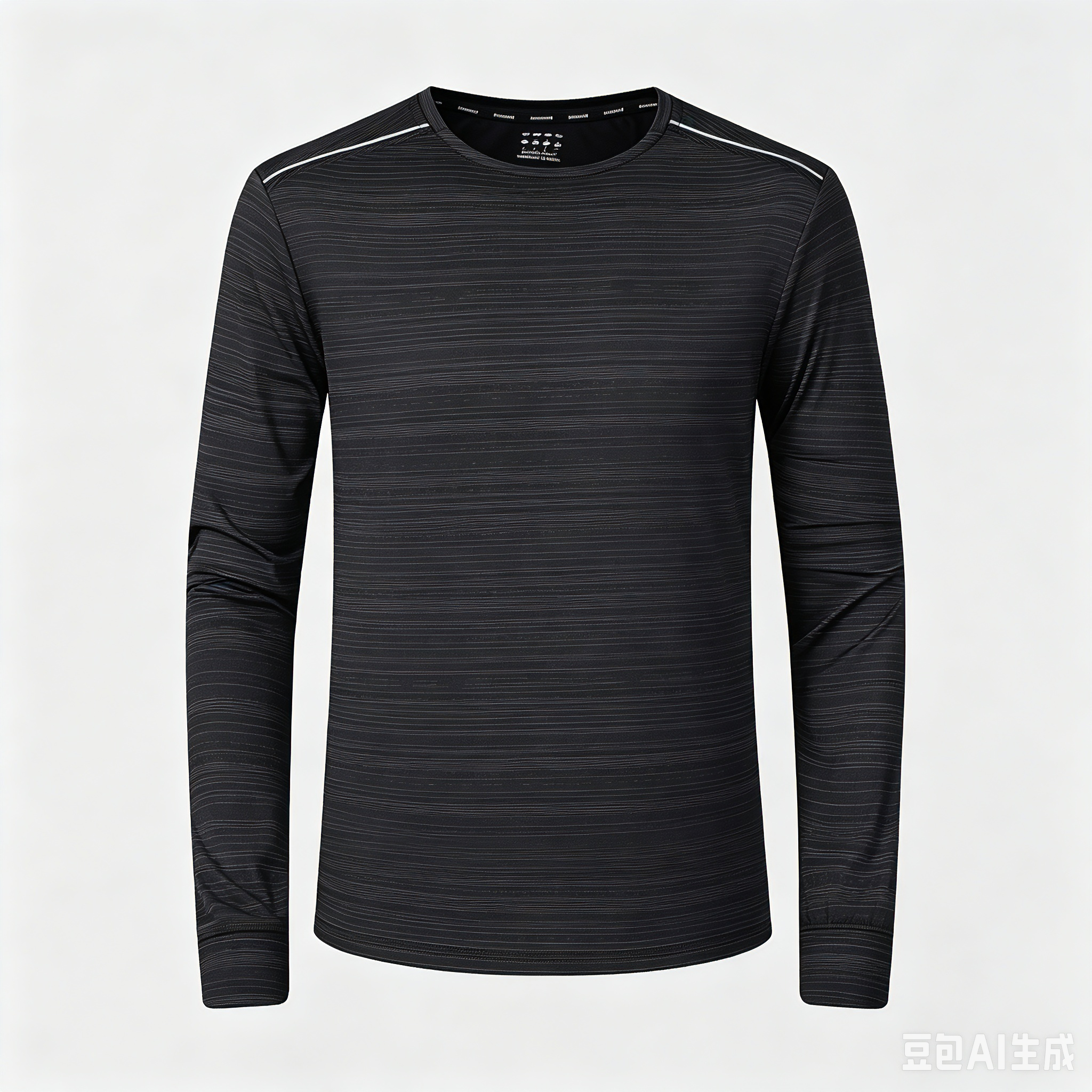 Men's Quick-Dry Long Sleeve Training Top — Heather Charcoal